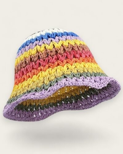 Colorful Crochet Bucket Hat