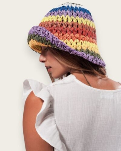 Colorful Crochet Bucket Hat