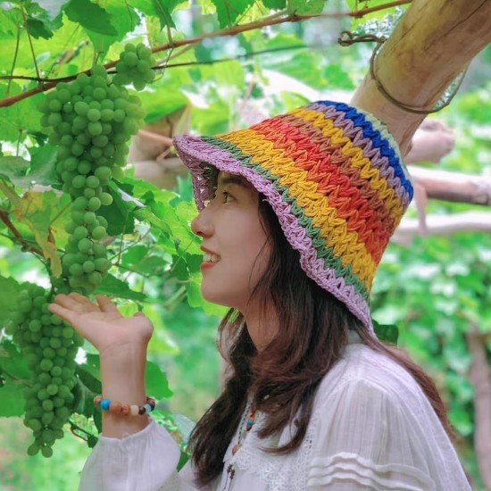 Colorful Crochet Bucket Hat