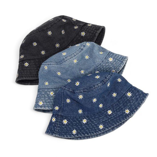 Denim Bucket Hat Womens