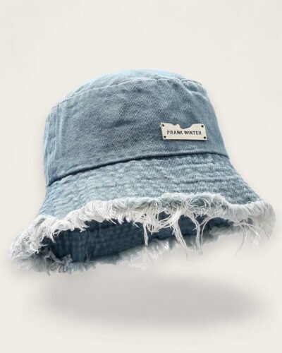 Distressed Denim Bucket Hat