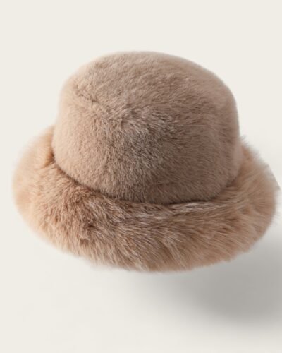 Fur Bucket Hat Womens