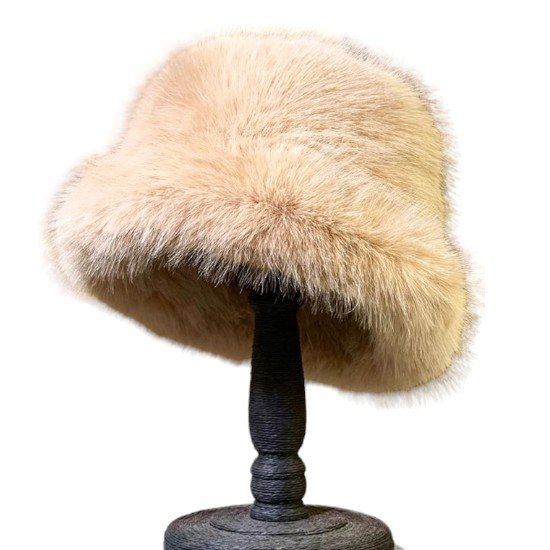 Fur Bucket Hat Womens