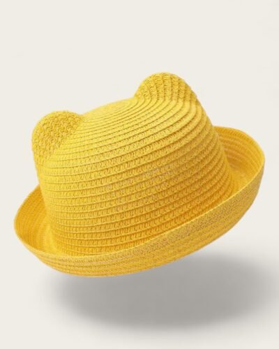 Kids Straw Bucket Hat