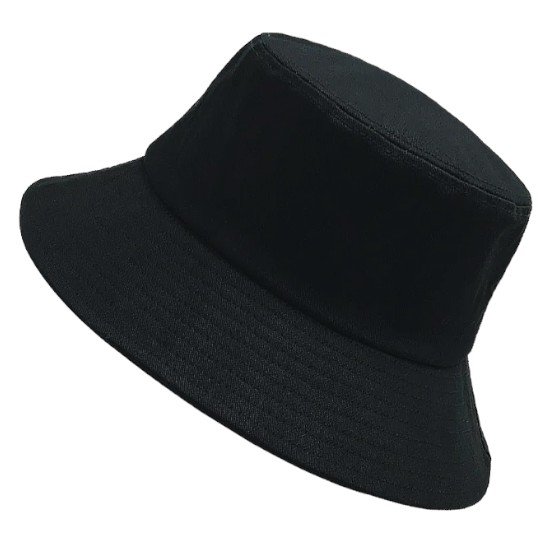 Mens Black Bucket Hat