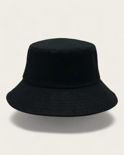 Mens Black Bucket Hat