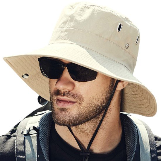 Mens Bucket Hat with String