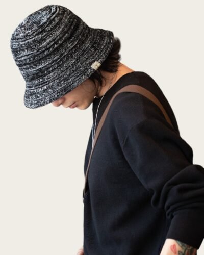 Mens Knit Bucket Hat