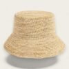 Straw Bucket Hat Mens