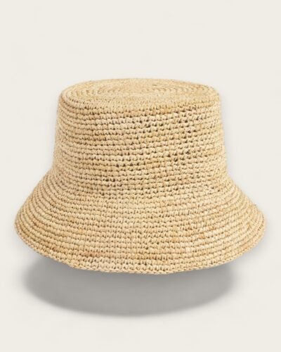 Straw Bucket Hat Mens