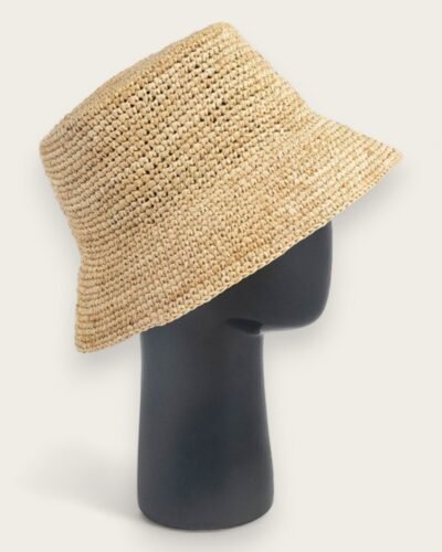 Straw Bucket Hat Mens