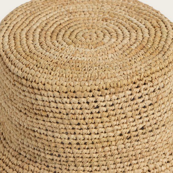 Straw Bucket Hat Mens