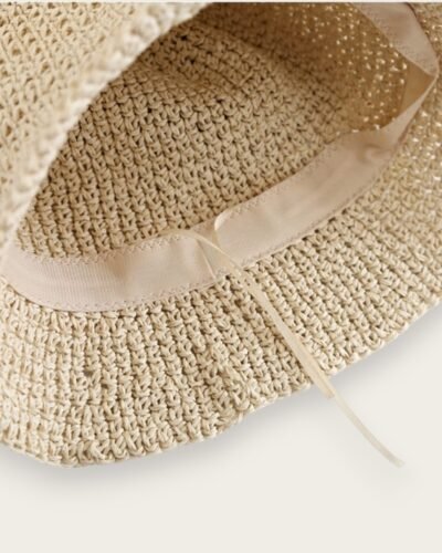 Straw Bucket Hat Womens