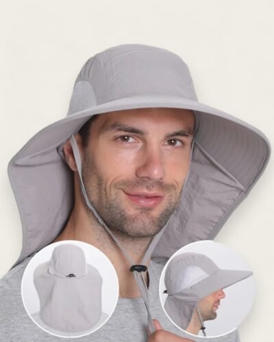 Bucket Hat With Neck Flap