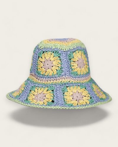 Crochet Granny Square Bucket Hat