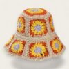 Crochet Granny Square Bucket Hat