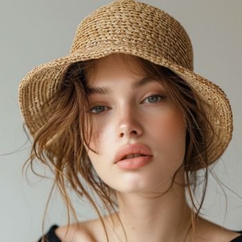 Straw Bucket Hat