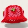 Strawberry Bucket Hat Crochet