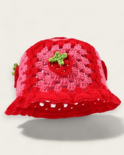 Strawberry Bucket Hat Crochet